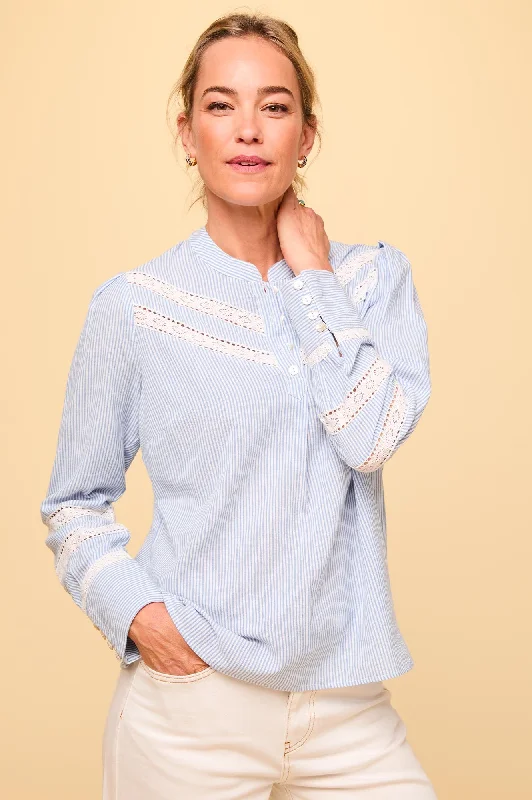 Women's Clothing Sale Romy Blouse | White/Blue