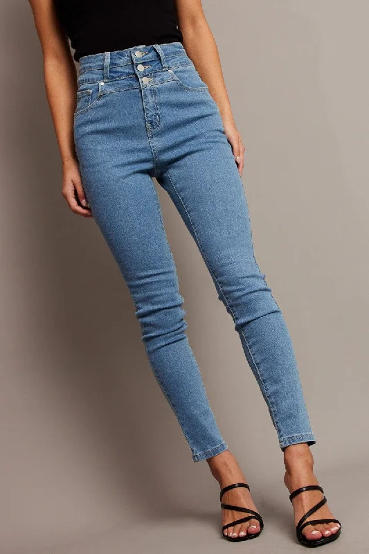 Trendy Women's Apparel Denim Skinny Jean High Waist