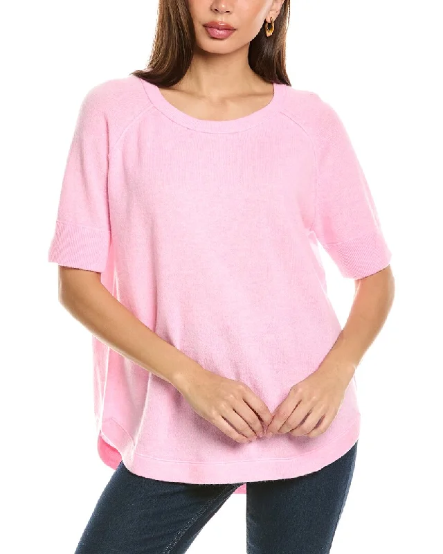 Evening Elegance Forte Cashmere Round Hem Cashmere Sweatshirt