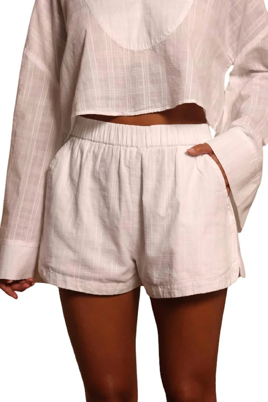 Women's Occasion Wear Apparel Paula Pull On Short In Bright White