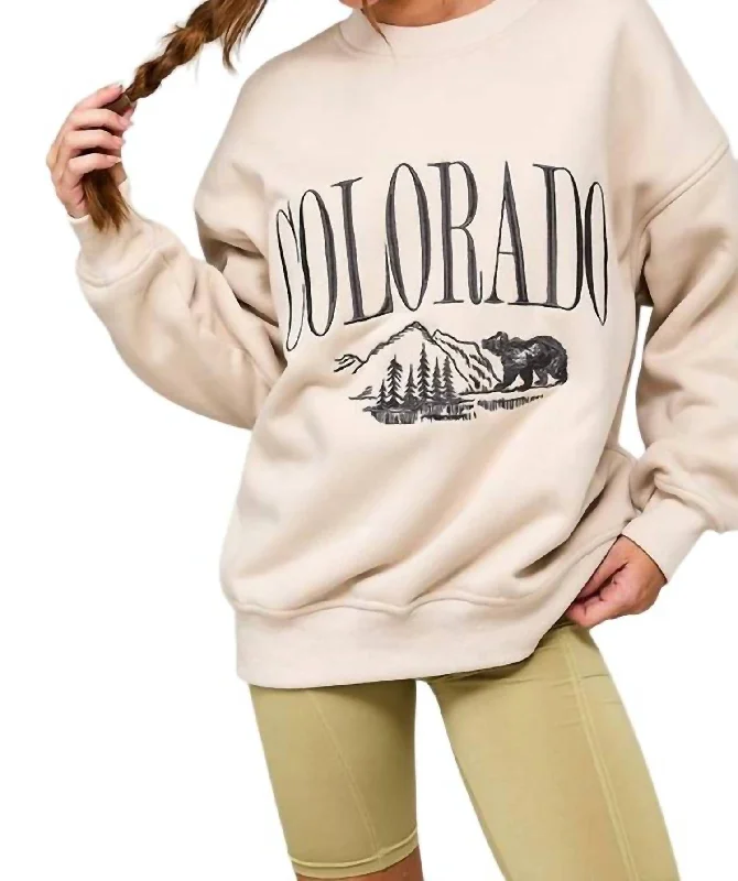 Business Casual Outfits Colorado Sweatshirt In Beige