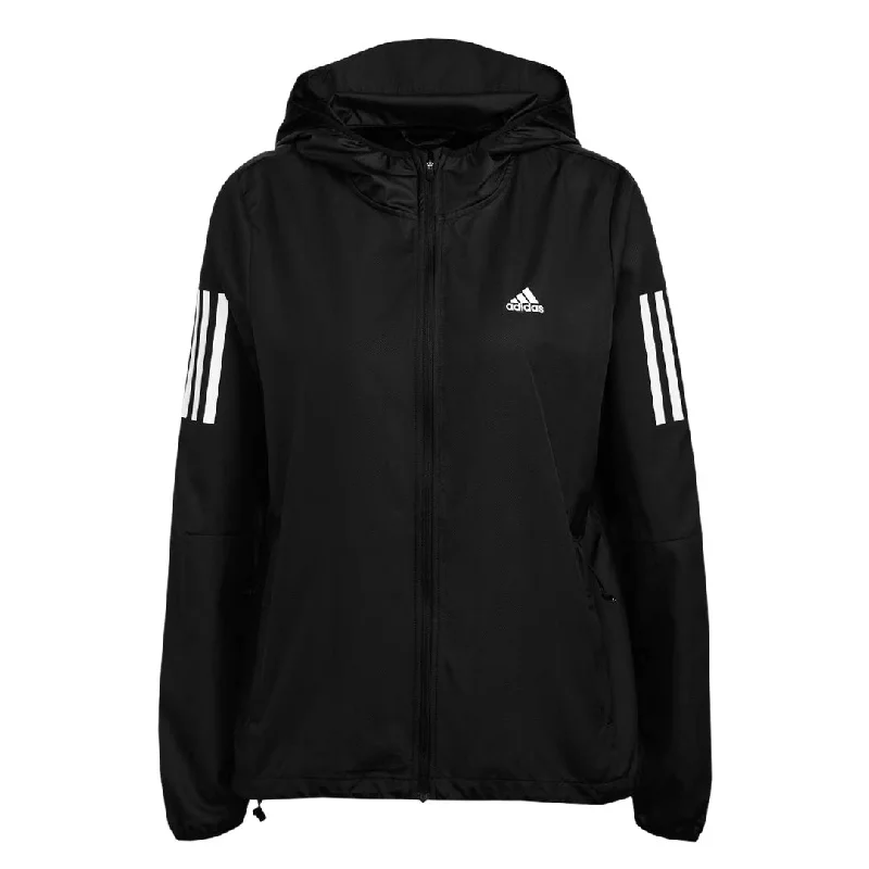 Casual Dresses for Women adidas - Women's Own The Run Hooded Running Windbreaker Jacket (H59271)