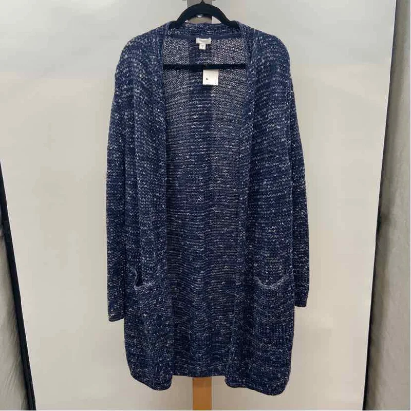 Women's Everyday Apparel JJill Women's Size L Blue Blended Cardigan