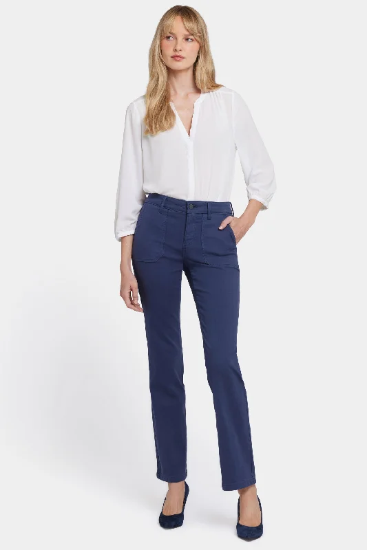 Best Online Boutiques For Women Marilyn Straight Jeans In Petite - Starless Sky