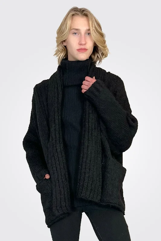 Sustainable Women's Apparel Alto Cardigan - Black