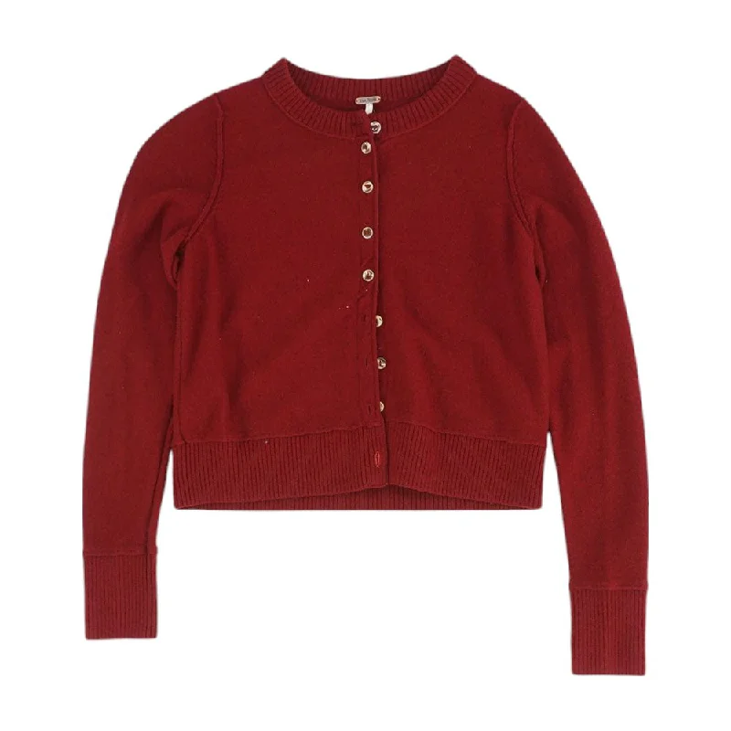 Timeless Classics Red Solid Knit Top