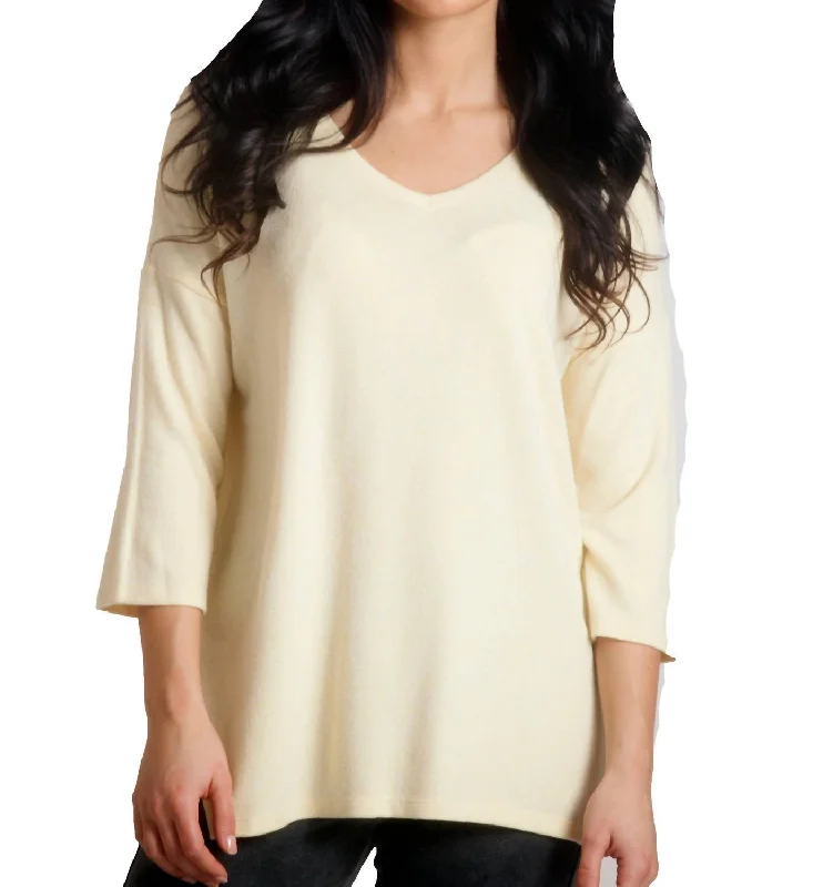 Women's Outfit Tatiana Kashmira 3/4 Sleeve Tunic In Yellow