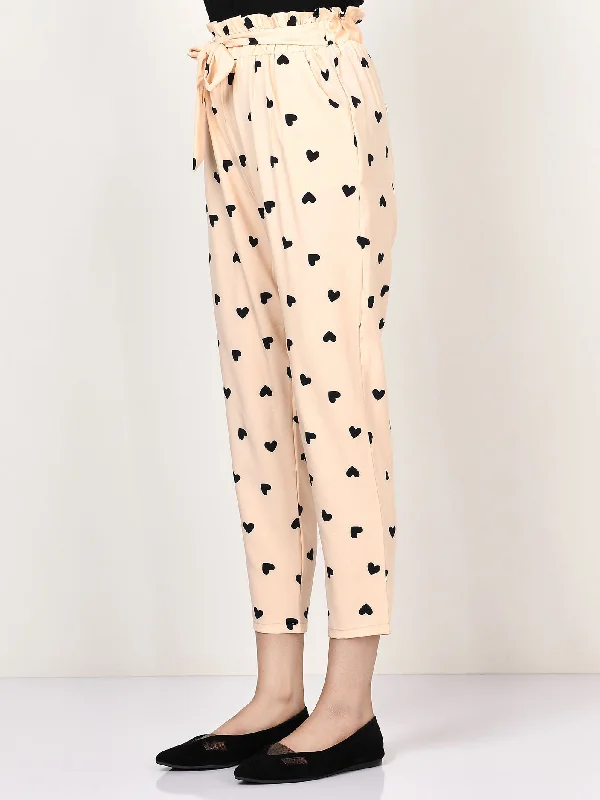 Casual Style for Busy Women Printed Tie Knot Pants