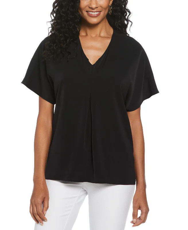 Affordable Online Boutiques Layered Dolman Sleeve Blouse