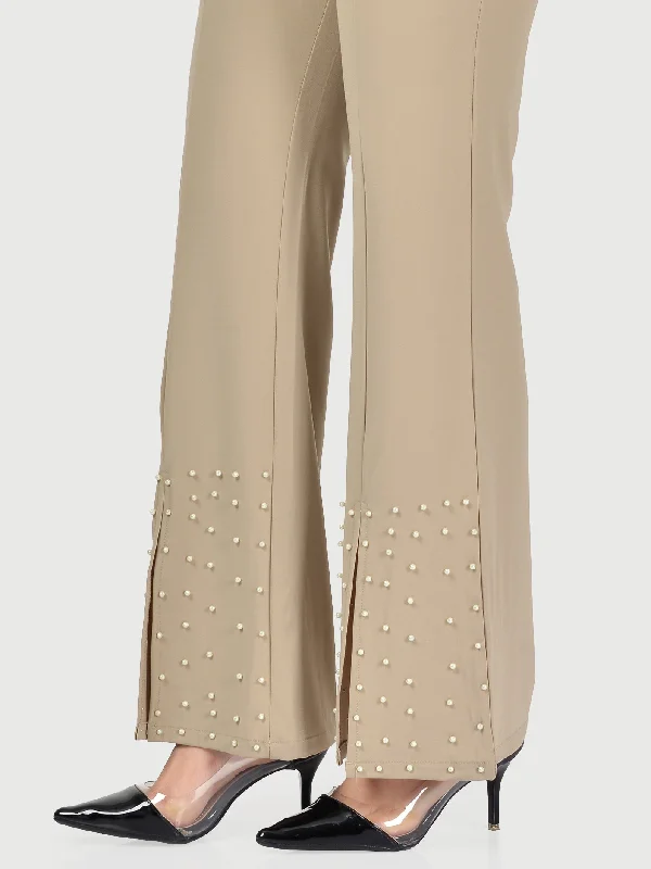 Women's Trendy Outfit Flared Pearl Pants