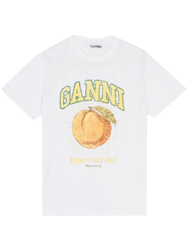 Women's Outerwear Garments Ganni Women's T-Shirts And Polos