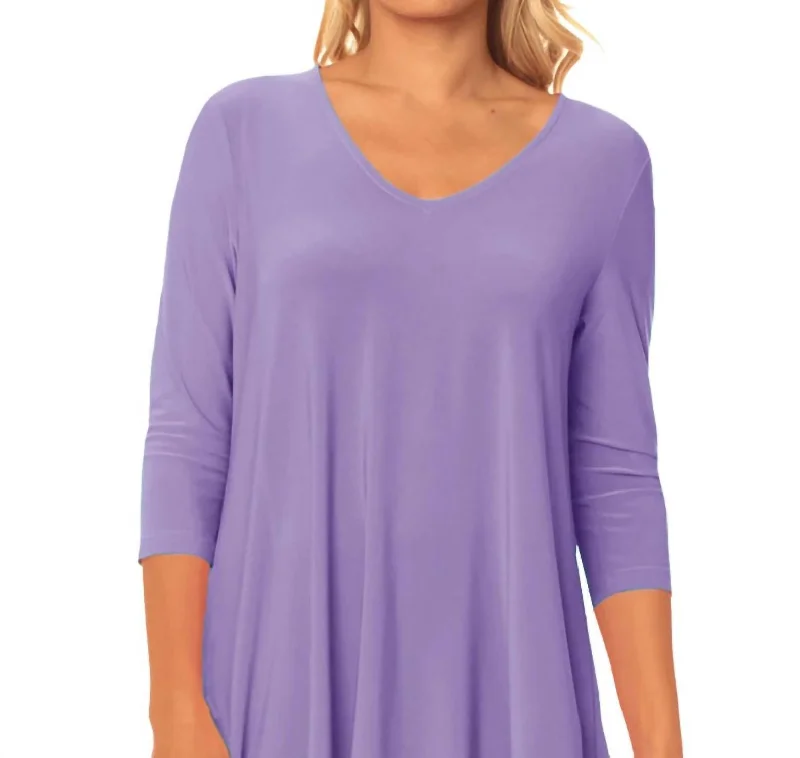 Women's Street Style Casual Wear Allison Tunic In Iris