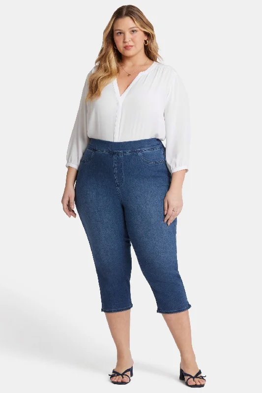 Women's Formal Wear Dakota Crop Pull-On Jeans In Plus Size - Olympus