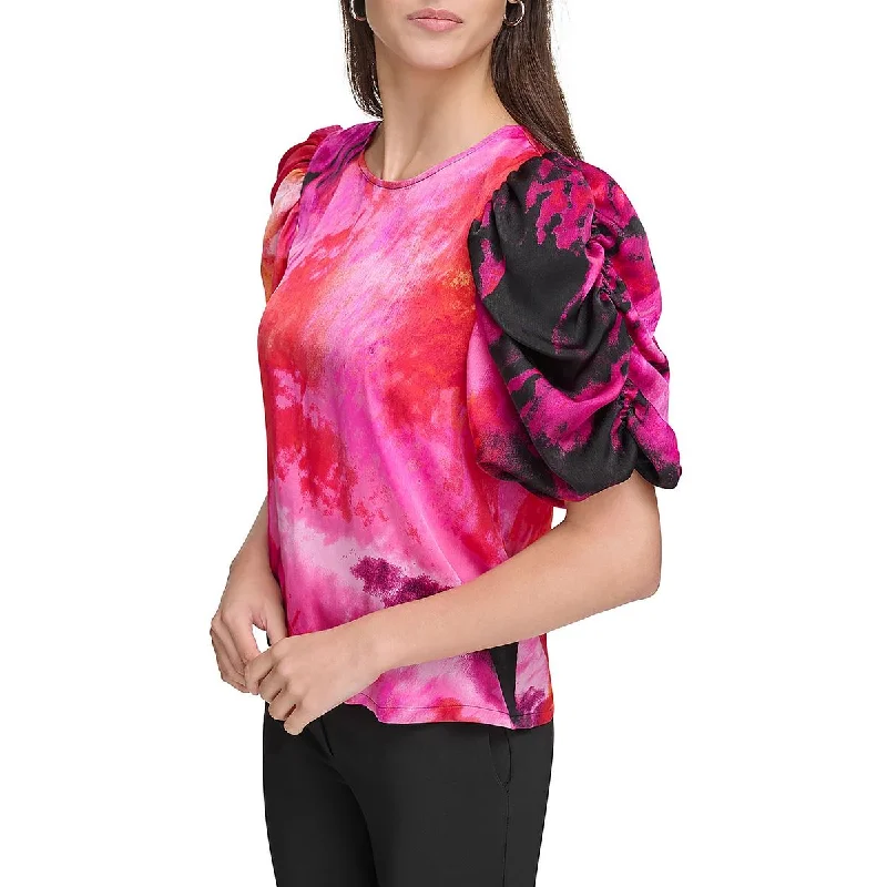 Luxury Fashion Womens Crewneck Printed Pullover Top