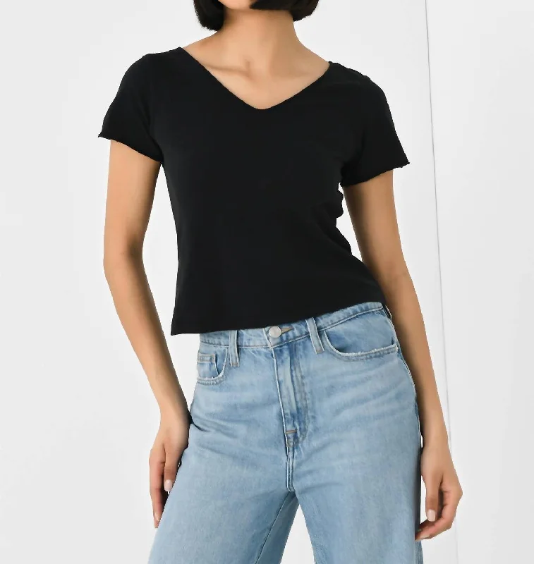 Chic Women's Garments Aksun T-Shirt In Noir Vintage