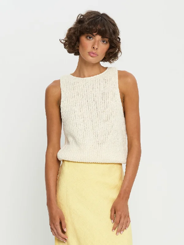 Modern Women's Wardrobe Essentials Ivy Knit Cami - Ivory