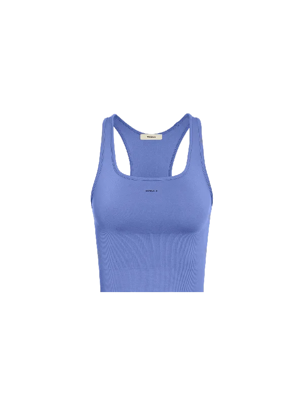 Women's Trendy Activewear Apparel Women's Plant-Stretch Compressive Ribbed Tank Top—Iris Purple