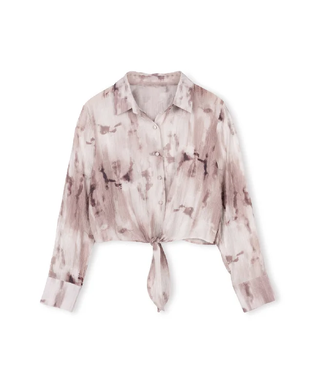 End of Season Sale Tie-Dye Tie Blouse