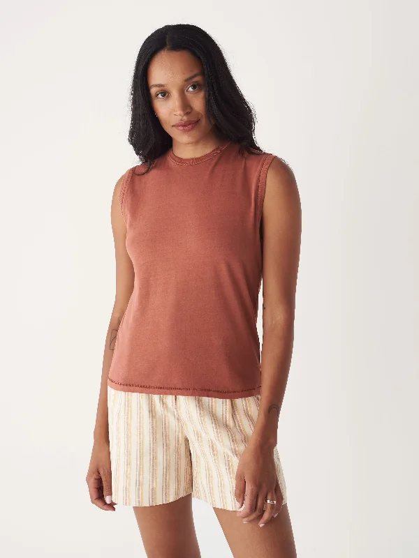 Stylish Women's Outerwear Apparel The Essential Tank Top in Terra-Cotta