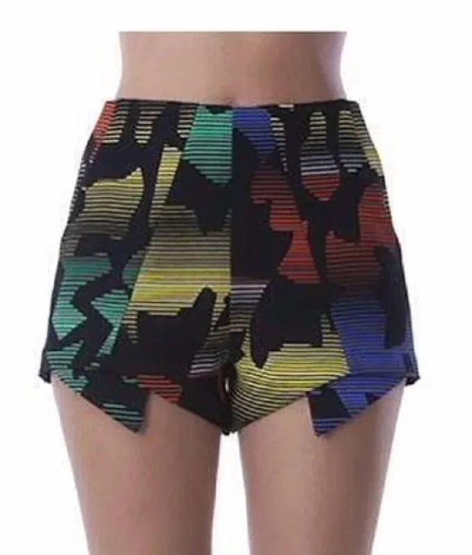 Women's Trendy Activewear Apparel Women's Multi Shorts In Black