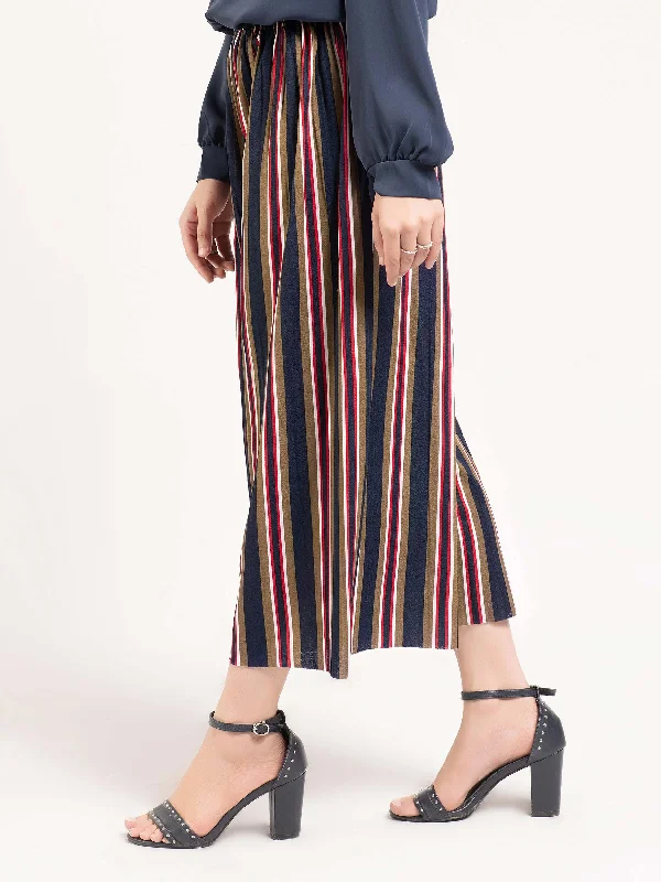 High-Quality Women's Fashion Dresses Striped Culotte Pants