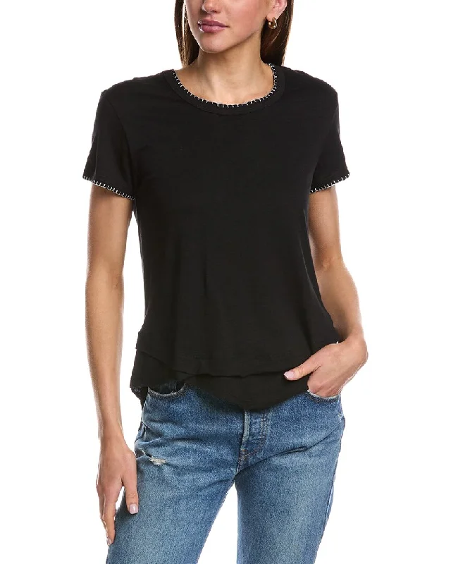 Chic Women's Outfit Ideas CHRLDR Whip Stitch T-Shirt