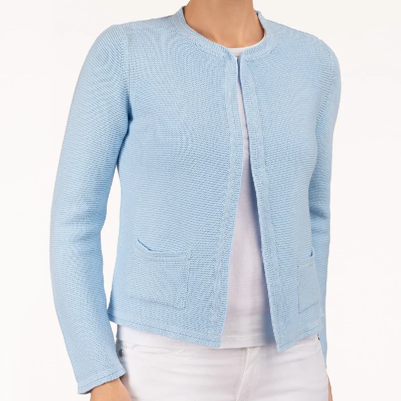 Modern Women's Apparel 2 Pocket Cardigan in Giorgio Blue