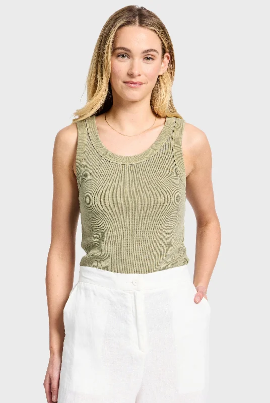 Versatile Women's Fashion Essential Rib Tank