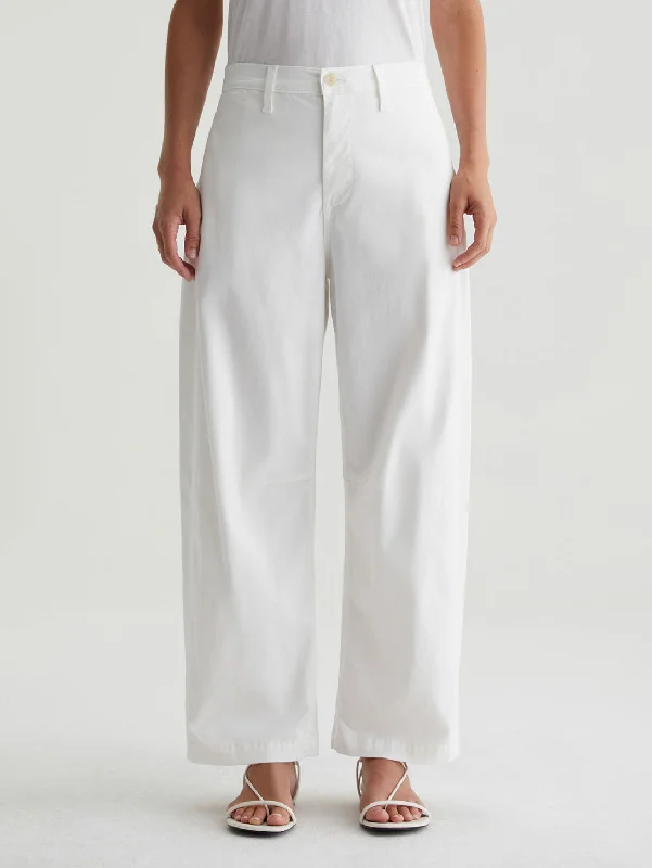 Trendy Fashion For Women Fiona High Rise Barrel Pant - Powder