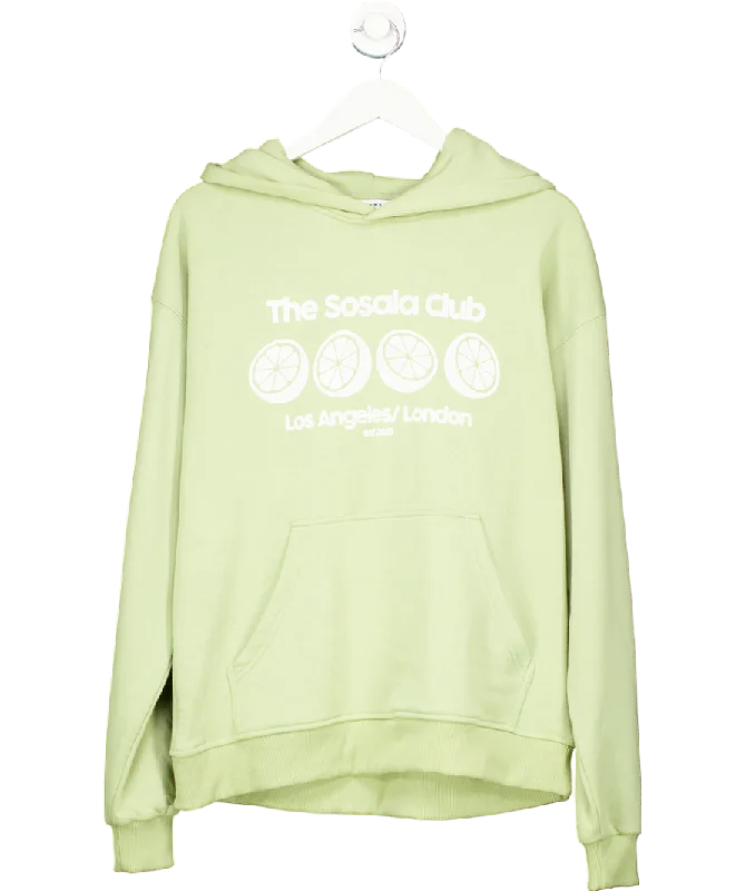 Charming Women's Garments Green The Sosala Club Hoodie UK S