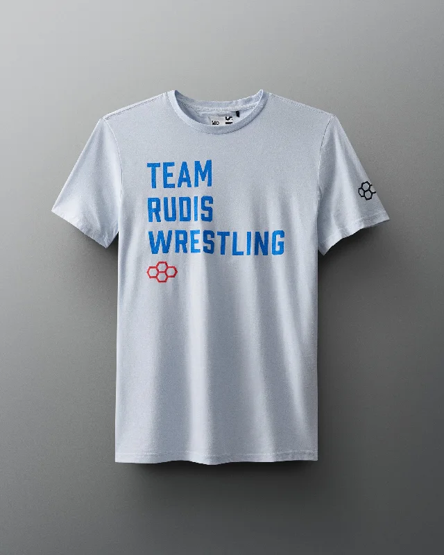 Minimalist Women's Fashion Clothing Team RUDIS Wrestling Stacked T-Shirt