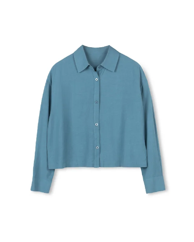 Preppy Style Kaylor Linen Blouse