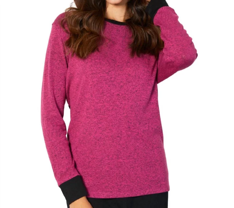 Women's Functional Outdoor Garments Scoop Neck Top In Rose