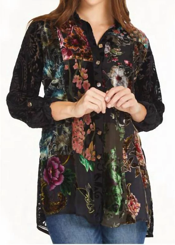 Unique Women's Fashion Pieces Heard The News Tunic In Black