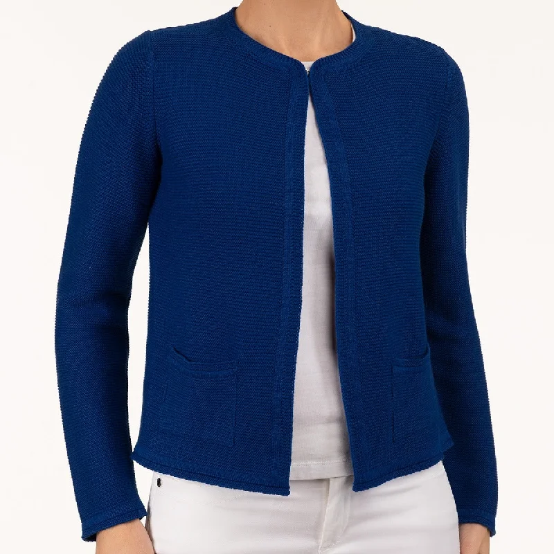 Women's Clothing for Every Occasion 2 Pocket Cardigan in Blue Ribbon