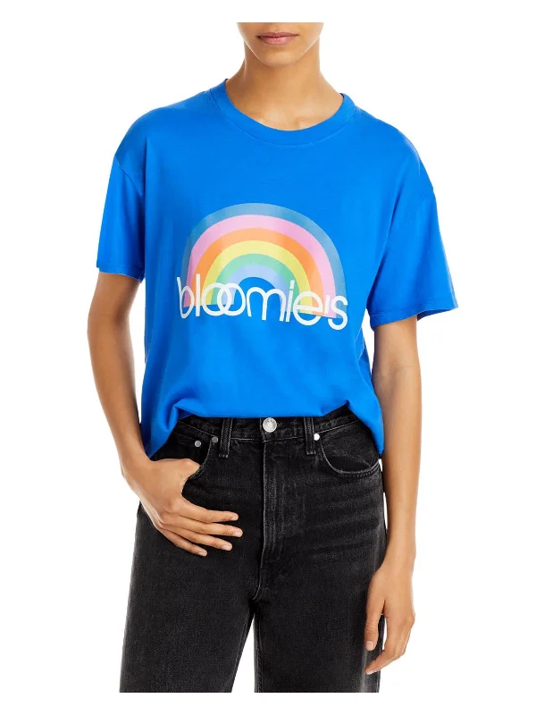 Women's Outdoor Activity Garments Rainbow Womens Graphic Cotton T-Shirt