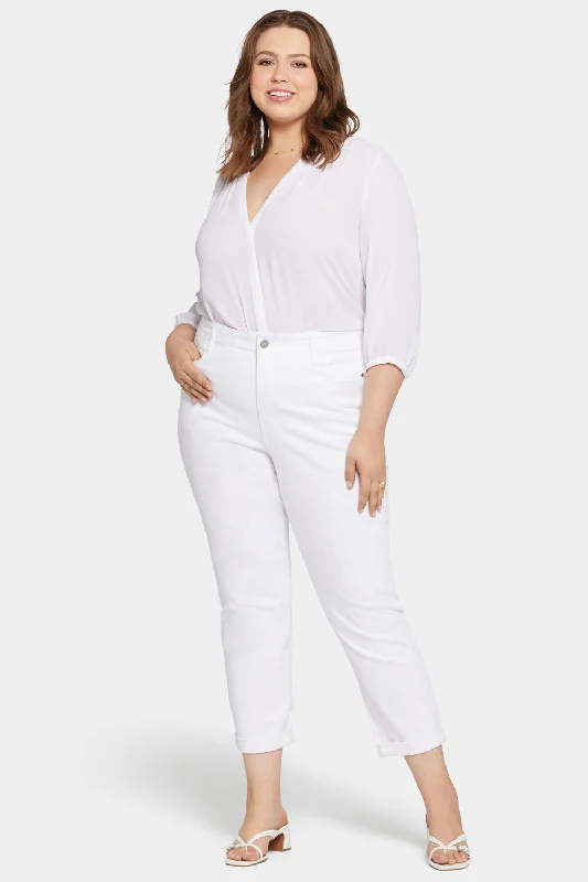 Casual Fashion Trends for Women Margot Girlfriend Jeans In Plus Size - Optic White