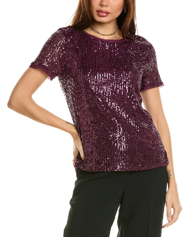 Women's Holiday Outfit Anne Klein Banded T-Shirt