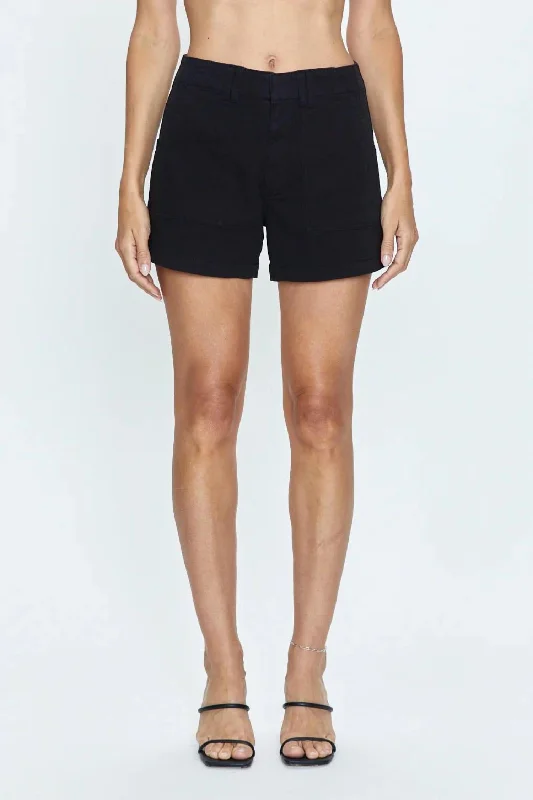 Women's Trendy Outfits Marissa High Rise Utility Short In Noir