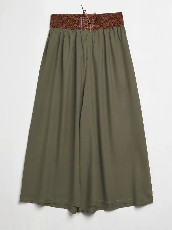 Women's Clothing for Every Occasion Belted Culotte Pants