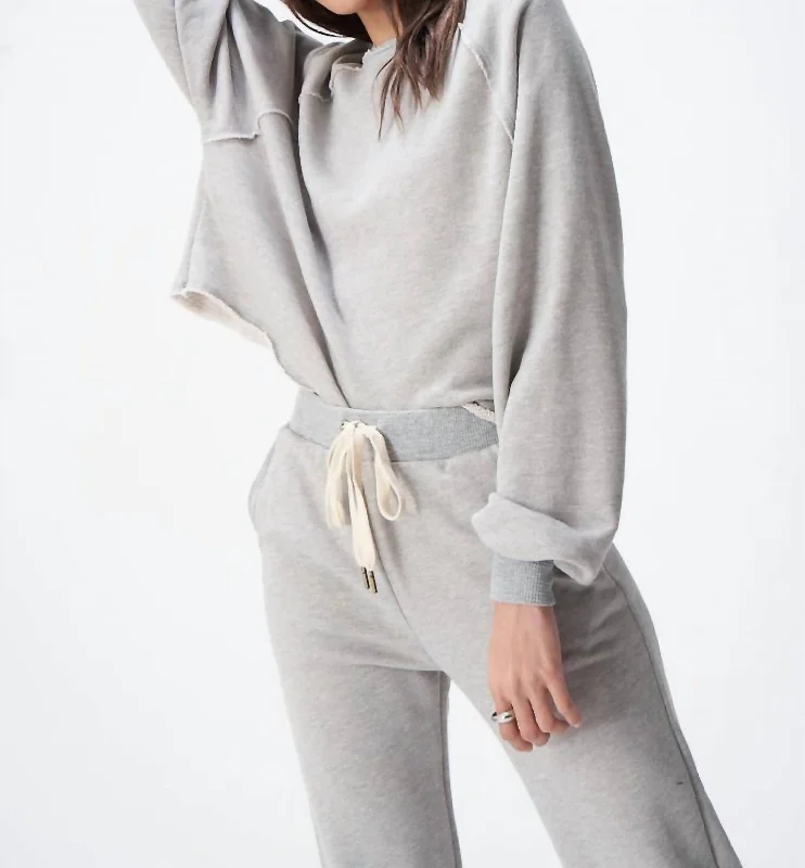 Casual Attire For Women New Day Ahead Sweatshirt In Heather Grey