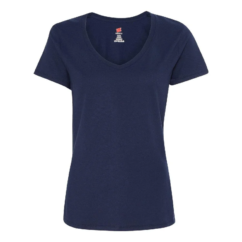 Women's Luxury Attire Hanes Perfect-T Womens V-Neck T-Shirt