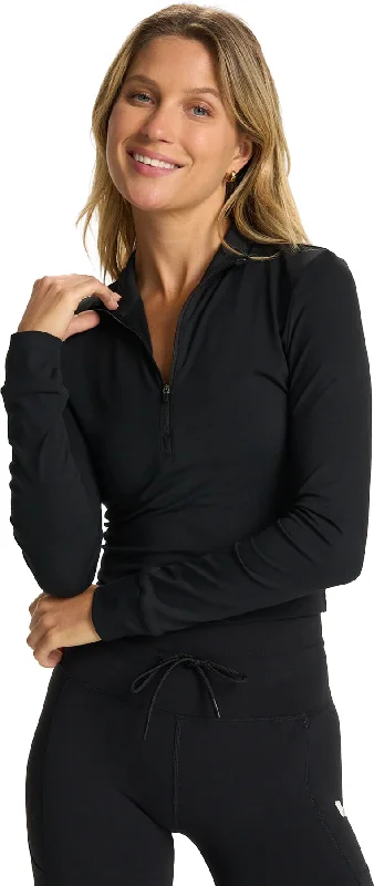 Best Online Women's Boutiques Studio Half Zip Pullover - Women's|-|Chandail à demi-glissière Studio - Femme