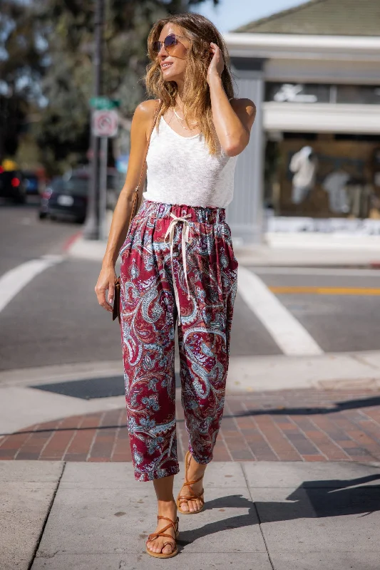 Evening Looks Paisley Lounge Pants