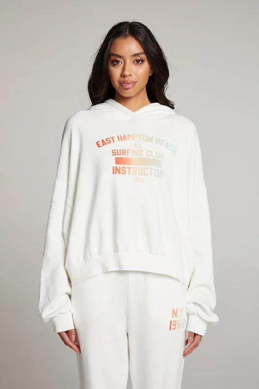 Easygoing Women's Style Hamptons Surf Club Pullover Hoodie