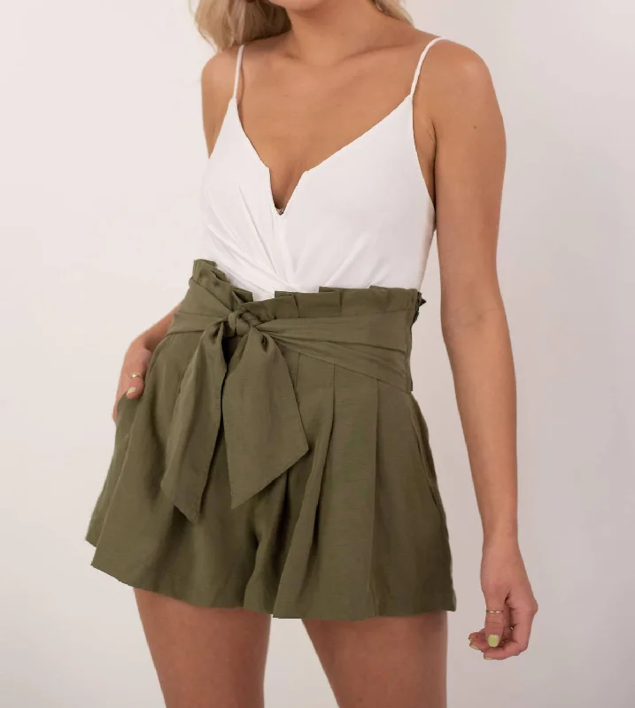 Flash Discount Marika Shorts In Olive