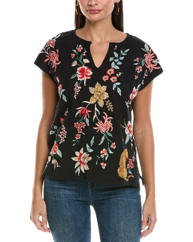 Women's Attire Johnny Was Embroidered T-Shirt