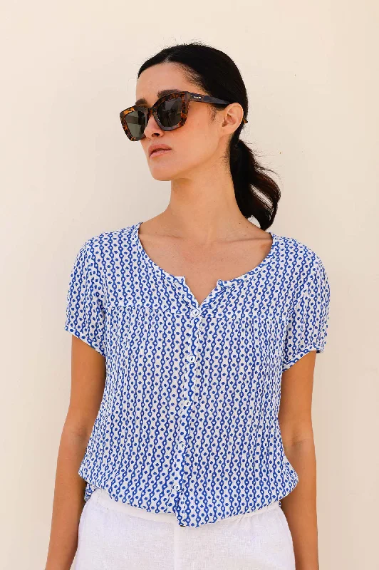 Outfits For Women Lisbon Blouse | Blue/White