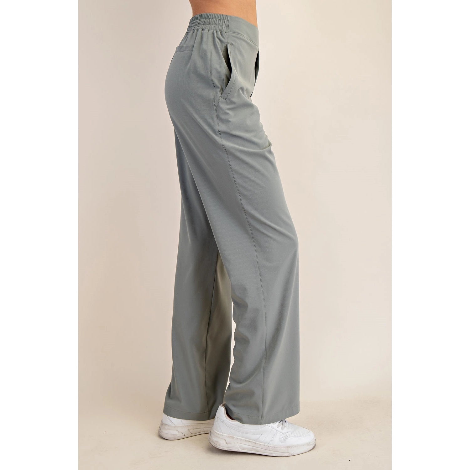 Premium Fabrics Crinkle Woven Pants - 2 Colors!