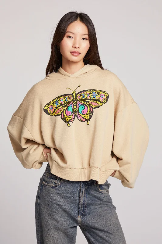 Stylish Women's Clothes for Work and Play Grateful Dead Butterfly Stealie Pullover Hoodie